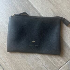 Dabney Lee Black Zip Up Makeup Bag